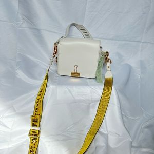 Off-White binder clip cross body bag